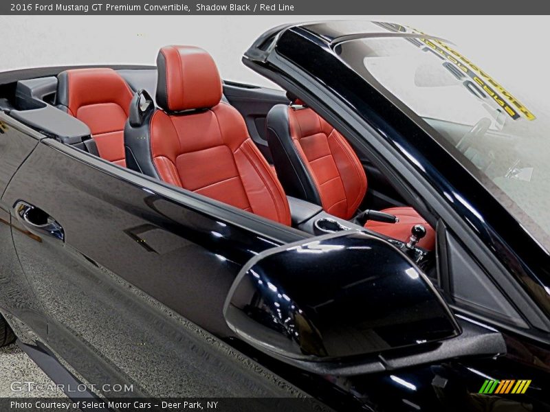 Shadow Black / Red Line 2016 Ford Mustang GT Premium Convertible
