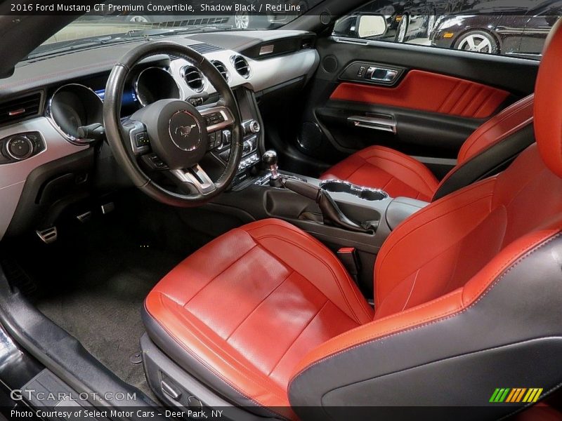 Shadow Black / Red Line 2016 Ford Mustang GT Premium Convertible