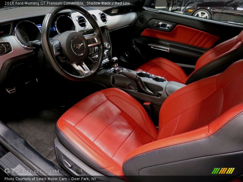 Shadow Black / Red Line 2016 Ford Mustang GT Premium Convertible