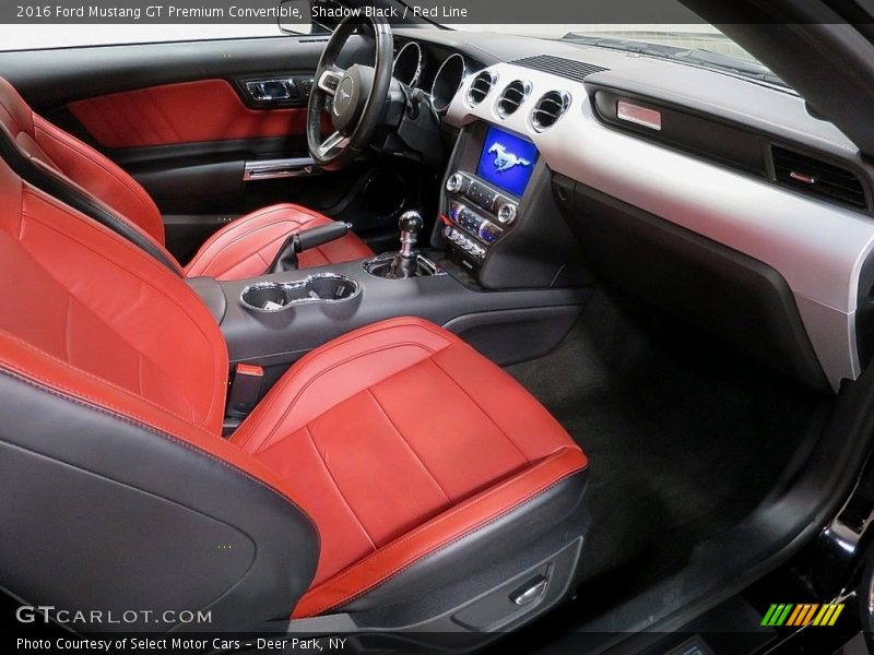 Shadow Black / Red Line 2016 Ford Mustang GT Premium Convertible