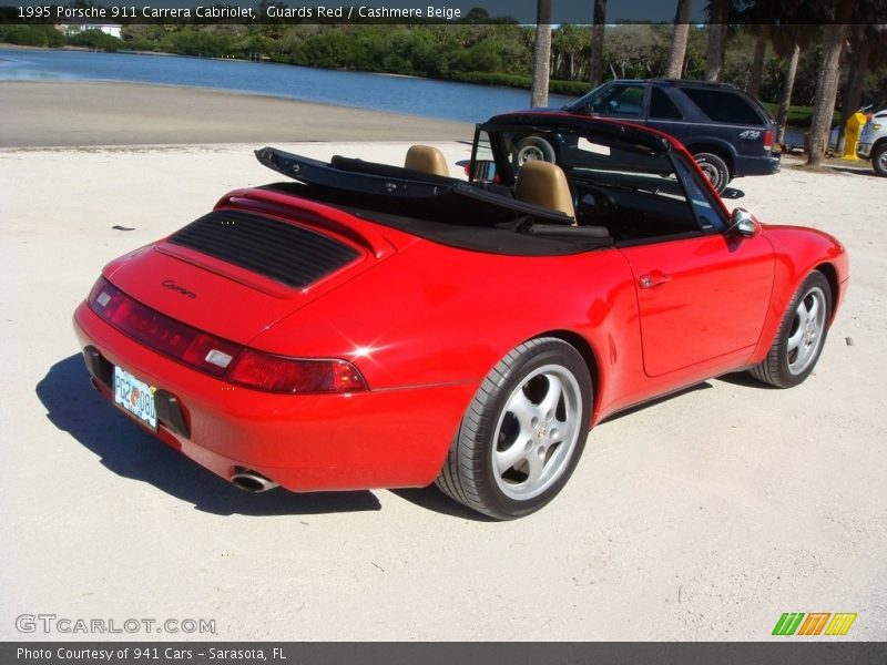 Guards Red / Cashmere Beige 1995 Porsche 911 Carrera Cabriolet