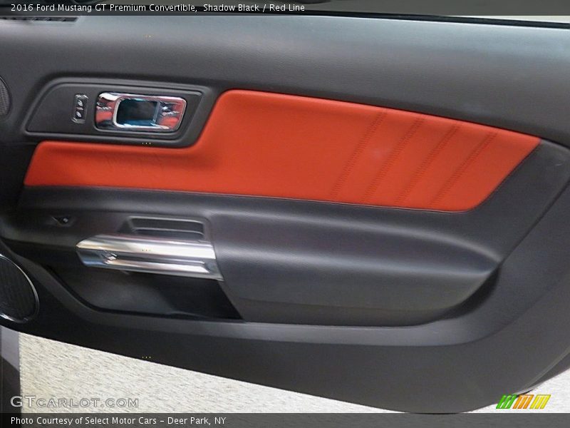 Shadow Black / Red Line 2016 Ford Mustang GT Premium Convertible