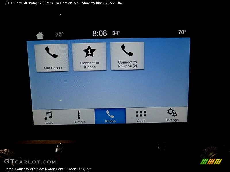 Shadow Black / Red Line 2016 Ford Mustang GT Premium Convertible