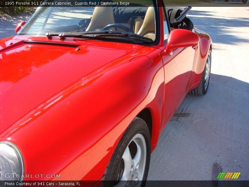 Guards Red / Cashmere Beige 1995 Porsche 911 Carrera Cabriolet