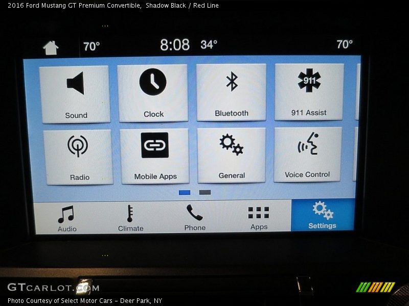 Shadow Black / Red Line 2016 Ford Mustang GT Premium Convertible
