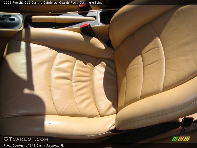 Guards Red / Cashmere Beige 1995 Porsche 911 Carrera Cabriolet
