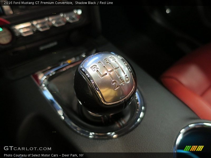 Shadow Black / Red Line 2016 Ford Mustang GT Premium Convertible