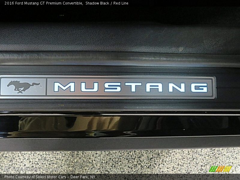 Shadow Black / Red Line 2016 Ford Mustang GT Premium Convertible