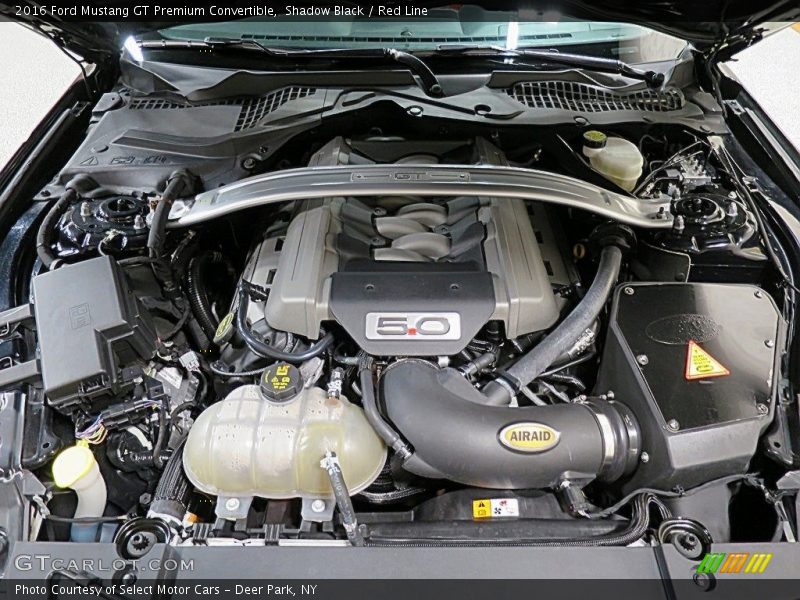 Shadow Black / Red Line 2016 Ford Mustang GT Premium Convertible