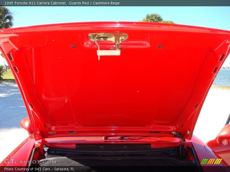Guards Red / Cashmere Beige 1995 Porsche 911 Carrera Cabriolet