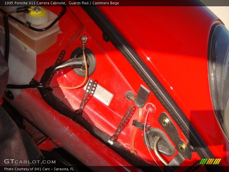 Guards Red / Cashmere Beige 1995 Porsche 911 Carrera Cabriolet