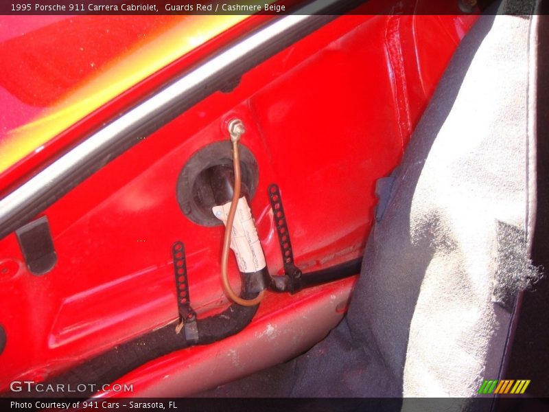 Guards Red / Cashmere Beige 1995 Porsche 911 Carrera Cabriolet