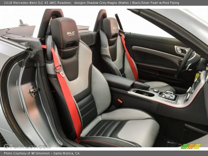  2018 SLC 43 AMG Roadster Black/Silver Pearl w/Red Piping Interior