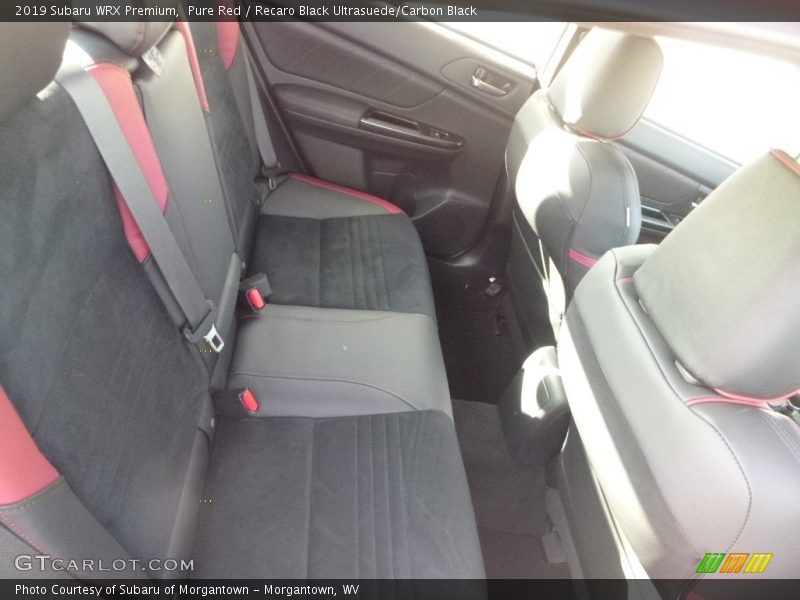 Pure Red / Recaro Black Ultrasuede/Carbon Black 2019 Subaru WRX Premium