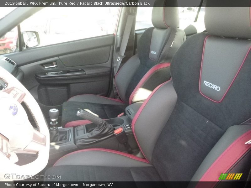 Front Seat of 2019 WRX Premium