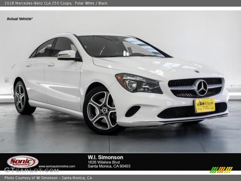 Polar White / Black 2018 Mercedes-Benz CLA 250 Coupe