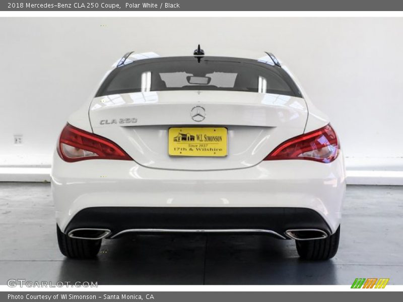 Polar White / Black 2018 Mercedes-Benz CLA 250 Coupe