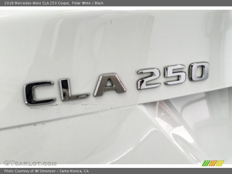 Polar White / Black 2018 Mercedes-Benz CLA 250 Coupe