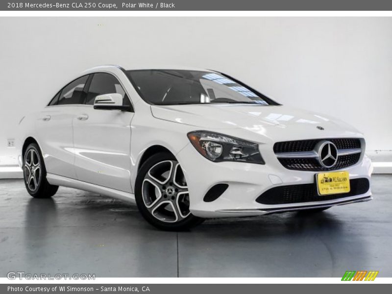 Polar White / Black 2018 Mercedes-Benz CLA 250 Coupe