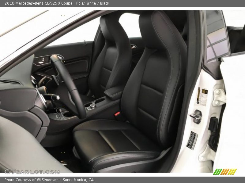 Polar White / Black 2018 Mercedes-Benz CLA 250 Coupe