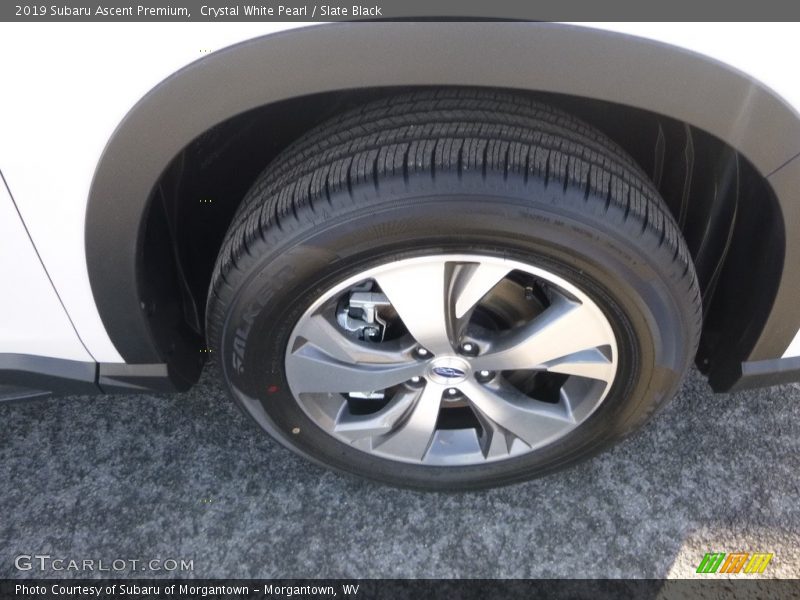 Crystal White Pearl / Slate Black 2019 Subaru Ascent Premium