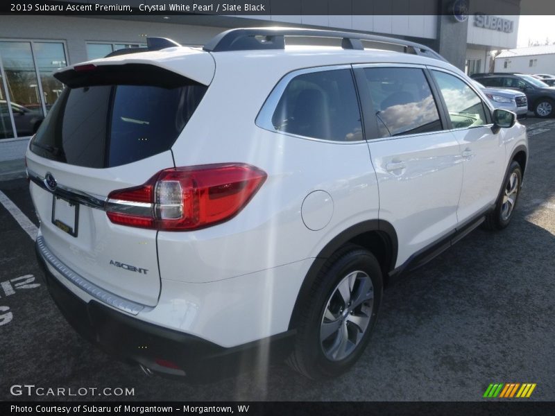 Crystal White Pearl / Slate Black 2019 Subaru Ascent Premium
