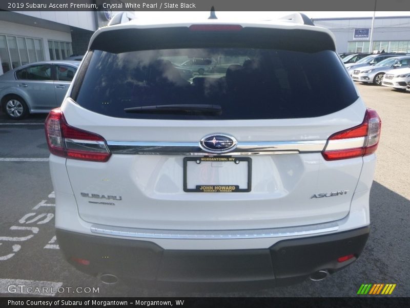 Crystal White Pearl / Slate Black 2019 Subaru Ascent Premium