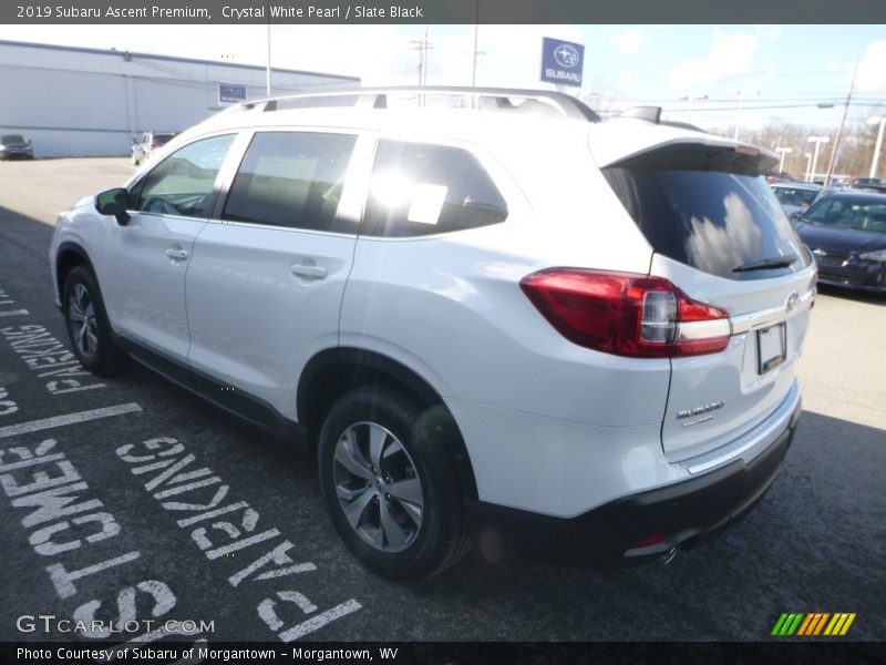 Crystal White Pearl / Slate Black 2019 Subaru Ascent Premium