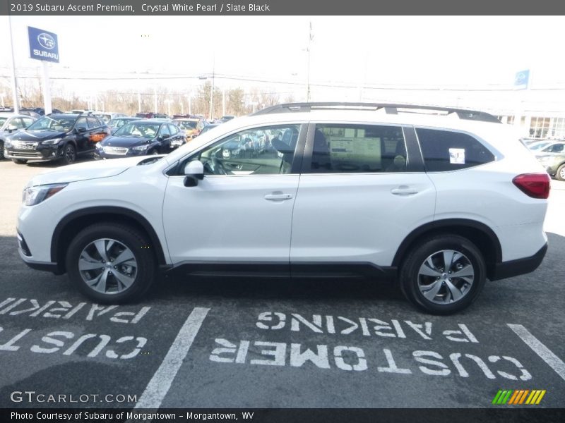 Crystal White Pearl / Slate Black 2019 Subaru Ascent Premium
