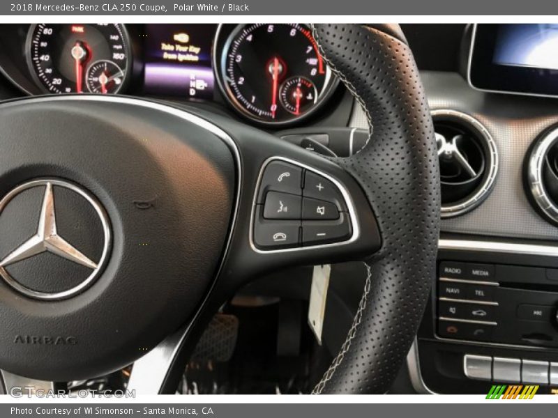 Polar White / Black 2018 Mercedes-Benz CLA 250 Coupe