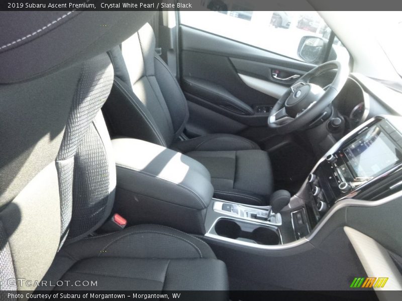 Crystal White Pearl / Slate Black 2019 Subaru Ascent Premium