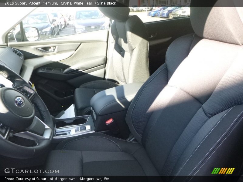 Crystal White Pearl / Slate Black 2019 Subaru Ascent Premium