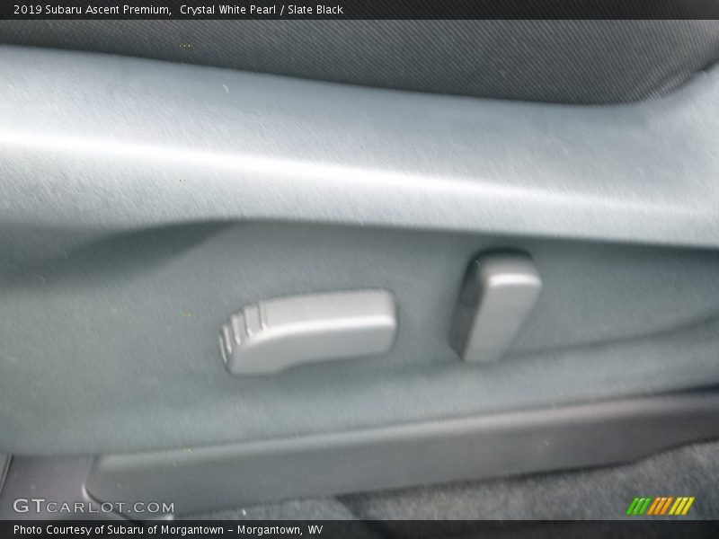 Crystal White Pearl / Slate Black 2019 Subaru Ascent Premium