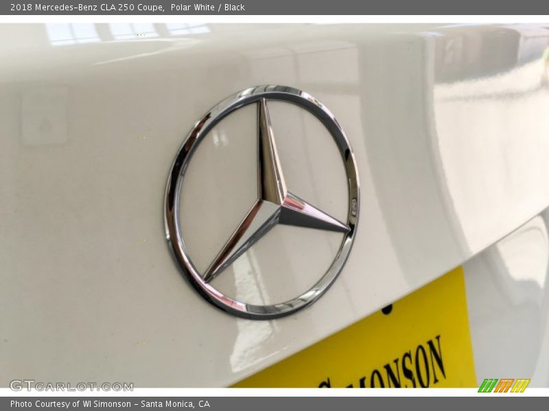 Polar White / Black 2018 Mercedes-Benz CLA 250 Coupe
