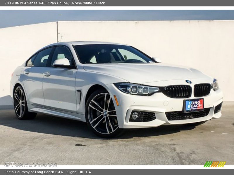 Alpine White / Black 2019 BMW 4 Series 440i Gran Coupe