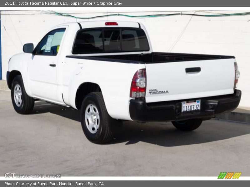 Super White / Graphite Gray 2011 Toyota Tacoma Regular Cab