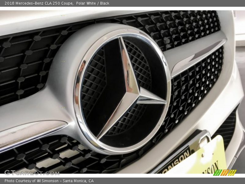 Polar White / Black 2018 Mercedes-Benz CLA 250 Coupe