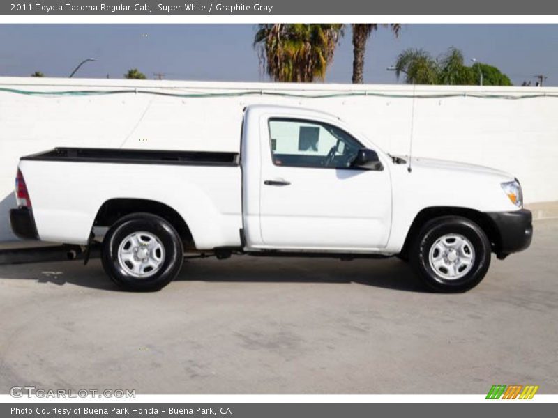 Super White / Graphite Gray 2011 Toyota Tacoma Regular Cab