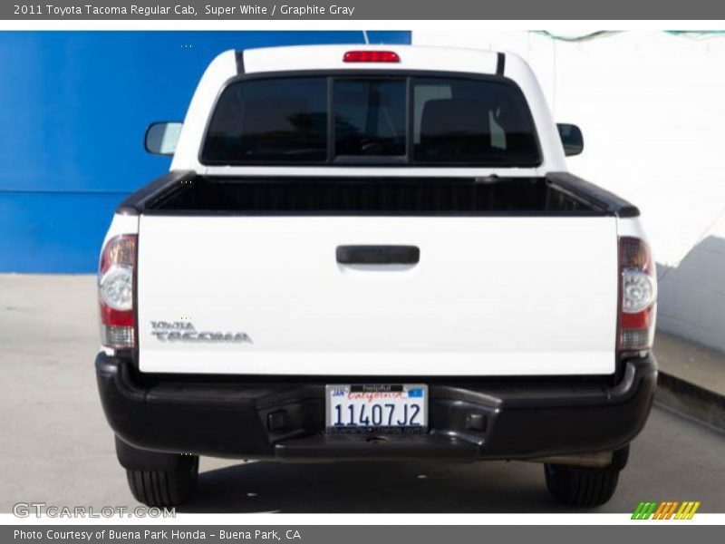 Super White / Graphite Gray 2011 Toyota Tacoma Regular Cab