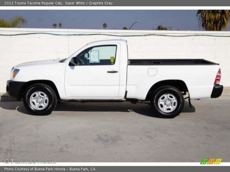 Super White / Graphite Gray 2011 Toyota Tacoma Regular Cab