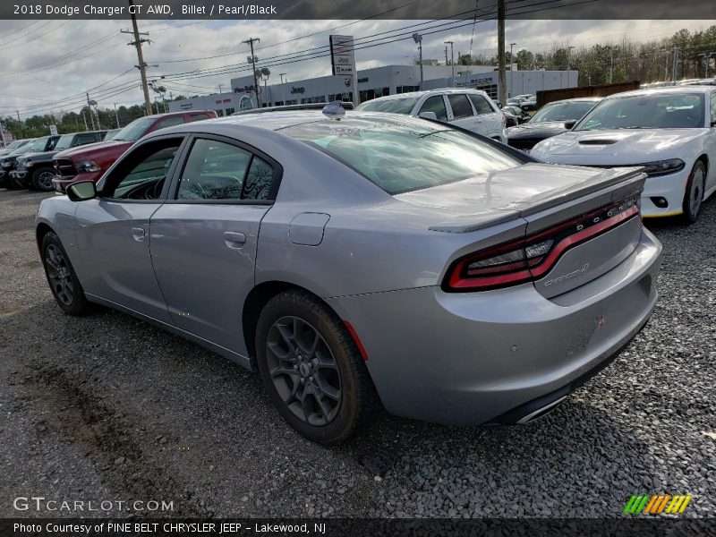 Billet / Pearl/Black 2018 Dodge Charger GT AWD