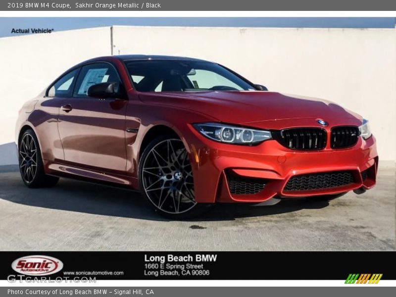 Sakhir Orange Metallic / Black 2019 BMW M4 Coupe