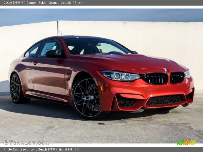 Sakhir Orange Metallic / Black 2019 BMW M4 Coupe