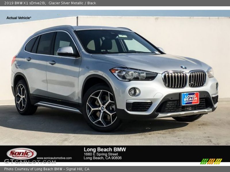 Glacier Silver Metallic / Black 2019 BMW X1 sDrive28i