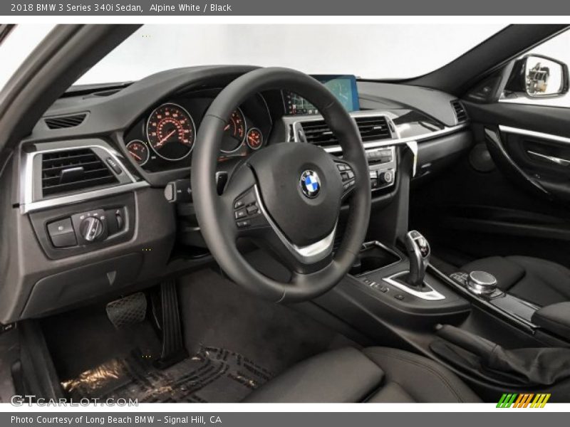 Alpine White / Black 2018 BMW 3 Series 340i Sedan