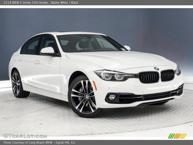 Alpine White / Black 2018 BMW 3 Series 340i Sedan