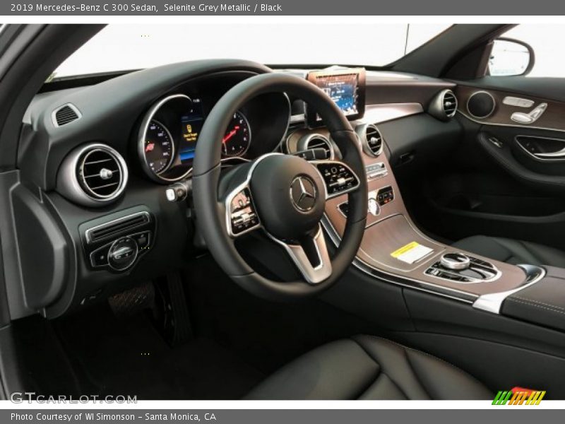 Selenite Grey Metallic / Black 2019 Mercedes-Benz C 300 Sedan