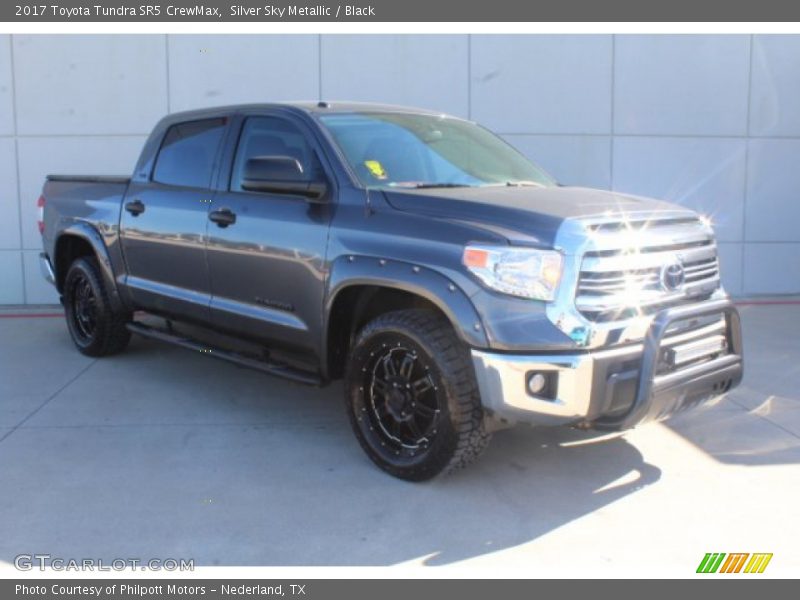 Silver Sky Metallic / Black 2017 Toyota Tundra SR5 CrewMax