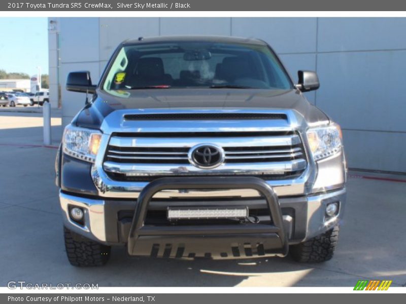 Silver Sky Metallic / Black 2017 Toyota Tundra SR5 CrewMax