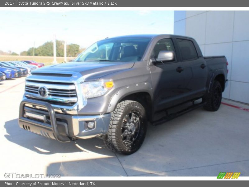 Silver Sky Metallic / Black 2017 Toyota Tundra SR5 CrewMax